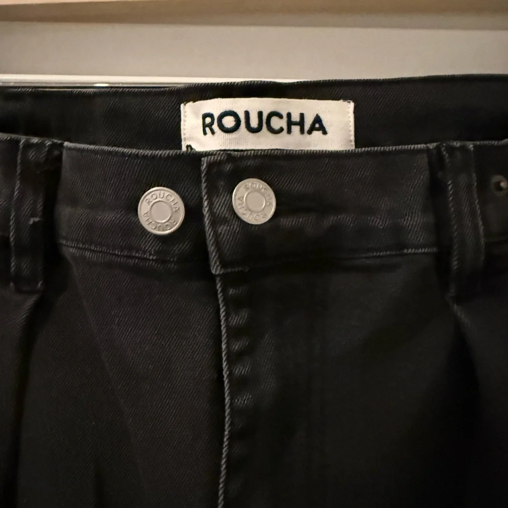 Roucha Women's Black Wide Leg Jeans - Picture 3 of 4